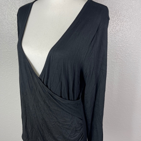 Merona‎ Black Long sleeve shirt large - Picture 8 of 9